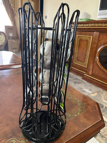 Black metal rotating nespresso - rotating,